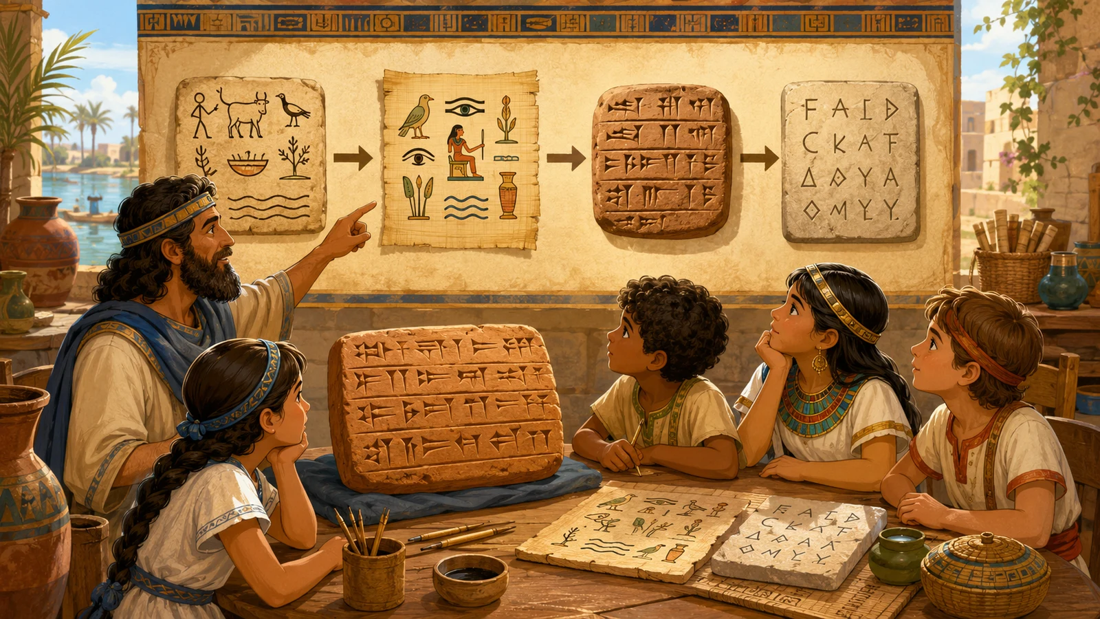 The Birth of Writing: From Pictograms to Alphabets cover